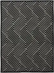 Cindy Black & Gold Geometric Rug