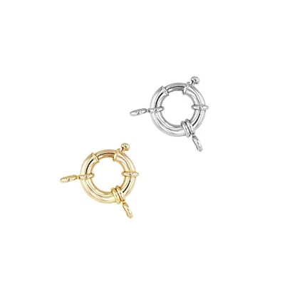 14K Gold Heavy Duty Spring Ring Clasp