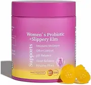 Her Juicy Feminine Probiotics Gummies for Women - Supports pH Balance, Gut Health & Immune System, Prebiotics & Lactobacillus Blend, Pineapple Flavor, 60 Gummies,Pink