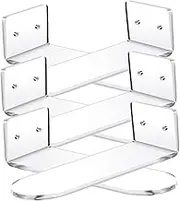 MOBUTOFU Shoe Racks Organizers 6pcs Floating Sneaker Display Acrylic Shoes Storage Stand for Shop