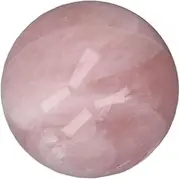 Pink Crystal Ball, 2 Inch Rose Quartz Sphere Ball, Healing Crystal Pink Rose Quartz Gemstone, Ball Divination Sphere, Sculpture Figurine, with Transparent Base