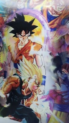 3D Holographic Lenticular 3-in-1 UltimateDRAGONBALL POSTER!!!