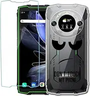 LYZXMY Case for Blackview BV9300 Pro (6.7 inches) Transparent Mobile Phone Case + Tempered Glass Screen Protector Case Soft Silicone TPU Protective Cover DUO5