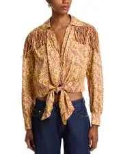 Cinq a Sept Fringe Charming Paisley Shirt