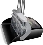 Broom with Dustpan Combo Set Broom and Dustpan Set Dust Pan with 51.2" Stainless