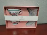 Grace Teaware Floral Cup and Saucer Set