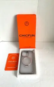 Chicfun Magnetic Stand Cover for iPhone 13/14 Pro Case Gray NEW!