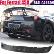 For Ferrari 458 2Door 2011-2013 Rear Bumper Diffuser Spoiler Lip REAL CARBON (for: Ferrari)