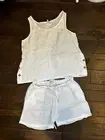 puro lino made in italy Linen White Set ( One Size)