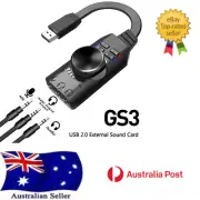 USB2.0 External Sound Card Virtual 7.1 Channel Sound Card Adapter Plug and Play