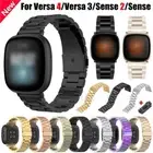 For Fitbit Versa 3 4 / Fitbit Sense Sense2 Stainless Steel Strap Watch Wristband
