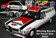 1:18 Missing Decals HX Holden HDT Service Vehicle Panel Van Peter Brock 1978