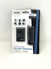 Vivitar 6 In 1 Wireless /Wired Shutter Release For Canon & Nikon Digital Cameras