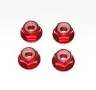 1/10 Rc Red Aluminium M4 Wheel Nuts For Losi Ten Baja Rey Rock rey Tenacity