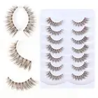 Natural Look Brown Lashes Wispy Volume False Lashes Eyelash Extension
