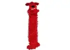 Multipet Loofa Floppy Dog Toy Red 12in