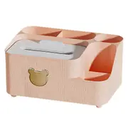 Large Household Bear Desktop Tissue Box Pumping Paper Storage Box, Multifunctional Tissue Box,orange