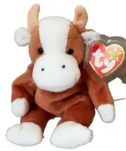 TY ORIGINAL BEANIE BABY 1995 – Bessie the Cow SN 4009 – 8 inches