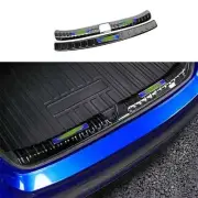 Black Titanium 2pcs Fit For Honda Civic 2022-2023 Trim Rear Protector Sill Plate (for: Honda Civic)