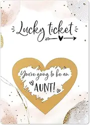 Joli Coon Pregnancy announcement scratch off cards - You are going to be an aunt - Auntie pregnancy scratch off announcement