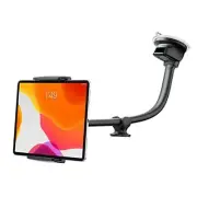 Tablet Car Mount - Windshield Dashboard Suction Cup Long Gooseneck Holder for