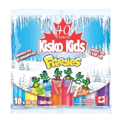 Kisko Kids Freezies 360ml – Assorted Flavours Frozen Treat Ice Pops