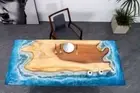 Blue Ocean Epoxy Table, Resin Coffee Table , Epoxy Resin Table, Ocean art Table