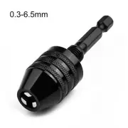 Quick Change Keyless Chuck Conversion Adapter for 14inch Hex Shank Drill Bits