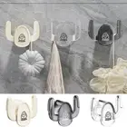 Plastic Slippers Hanger Hooks Self-adhesive Toilet Shoes Rack Bedroom