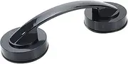 Sscon 1Pcs Shower Handle 190mm Length Suction Up Bar Handle for Doors Drawers Fridges Black
