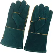 1 Pair Anti Bite Gloves Dog Bite Gloves Beekeeping Gloves Pet Supplies Protective Gloves for Reptile Cat Handling Gloves Snake Handling Gloves Anti-bite Pet Gloves Green Cloth