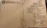 HP E233 EliteDisplay 23" Monitor - NEW Sealed boxes