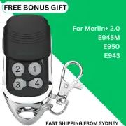 For Merlin+ 2.0 E945M E950 E943 Garage Gate Door Remote Control 433.92mhz