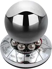 Hsthe Sea Decision Maker Metal Ball, Prophecy Fate Decision Ball Office Finger Spinner Anti-Stress Decompression Ball Destop Decoration Birthday Gift