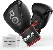 PROIRON Boxing Gloves MMA Punch Bag Training Mitts for Muay Thai, Sparring, Kickboxing, Fighting, Martial Arts, Workout Gloves 8oz, 10oz, 12oz, 14oz with Free Deodoriser