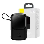 Baseus Qpow Digital Display Power Bank 20000mAh 22.5W Built-in Type-C Cable (Overseas Edition) PPQD060301-Black