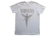 Nirvana Unisex Adult In Utero Tour Back Print T-Shirt (White) - UTRO4048