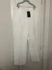 Brooks Brothers White Pants Cropped Slacks Size 6 Women’s Wide Leg Flare NWT
