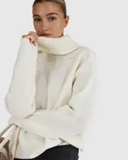 [Belle & Bloom] Right Here Waiting Open Back Knit - Cream