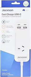 Jackson USB-A & USB-C Portable Powerboard, White