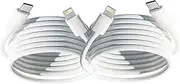 USB C to Lightning Cable MFi Certified 2 Pack 10FT 27W Fast Charging&480Mbps Data Transfer Durable TPE Compatible with iPad/iPhone 14/13/12/11 Pro/Max/Xr/Xs and More