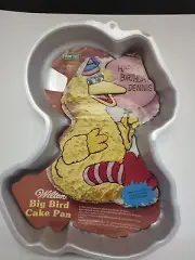 Vintage 12" Wilton Big Bird Birthday Cake Pan Vintage 1983 Sesame Street