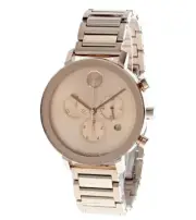 NWT MOVADO Bold Evolution 38MM SS Rose Gold Women's Watch 3600789 $895