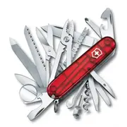 Victorinox Swiss Champ Swiss Army Knife - Translucent Red