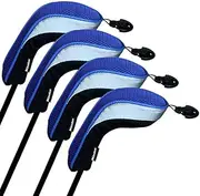Andux Mesh Golf Hybrid Club Head Covers with Dial No. Tags 4Pcs