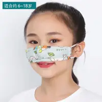 在飛比找蝦皮購物優惠-新款熱賣🔥兒童小臉女士用男女孩防護鼻罩棉佈卡通個性口罩防風防
