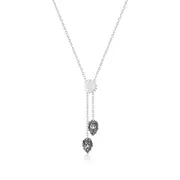 Couture Kingdom - Disney - The Lion King Simba Vs Scar Necklace White Gold