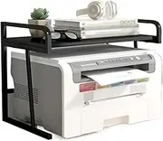 Printer Shelf Printer Stand Printer Rack 2 Tier Printer Stand Desktop Printer Table Printer Rack Storage Office Desktop Small Home Copier Finishing Shelf Printer Holder Printer Shelves (Color : A-Bla