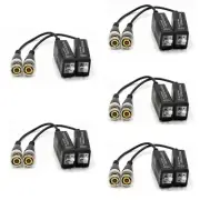 5Pairs Balun BNC Male to UTP Camera for TVI AHD CVl Camera CCTV Video6974