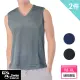 【YG 天鵝內衣】買一送一 陽離子速乾涼感透氣V領無袖衫-速(男背心)